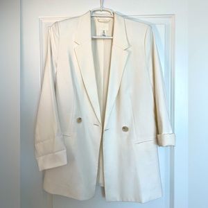 H&M Oversized Blazer - White